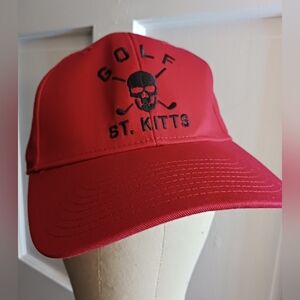 Golf St. Kitts Cap Gear Co. New With Tags Red